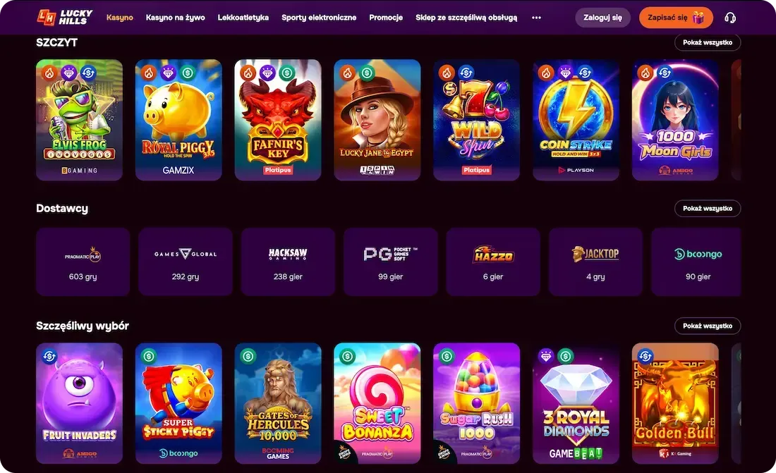 gry w kasynie luckyhills