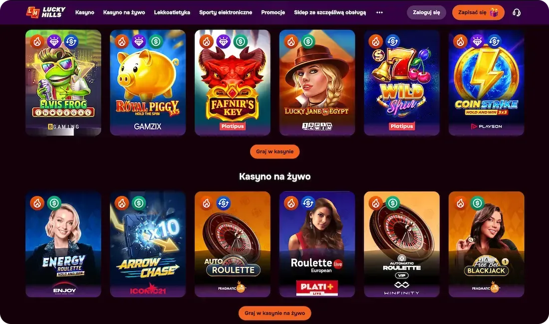 strona kasyna luckyhills